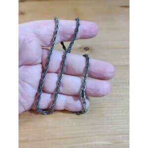 American Showcase Costume GoldTone Twist Rope Chain Necklace 18" Vintage